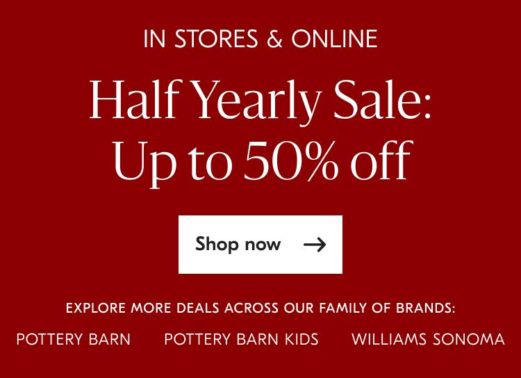 Half Yearly Sale - Up to 50% off