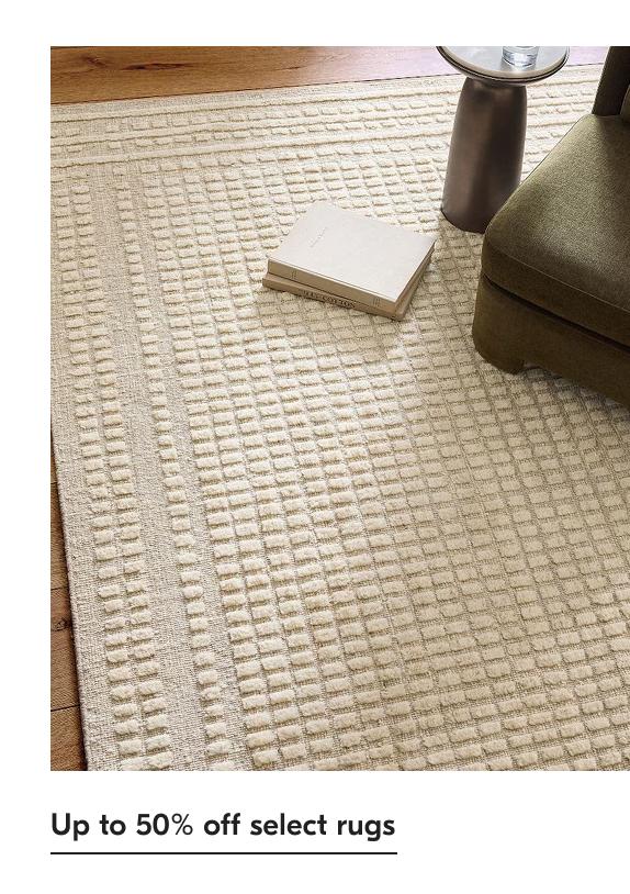 Up to 50% off select rugs