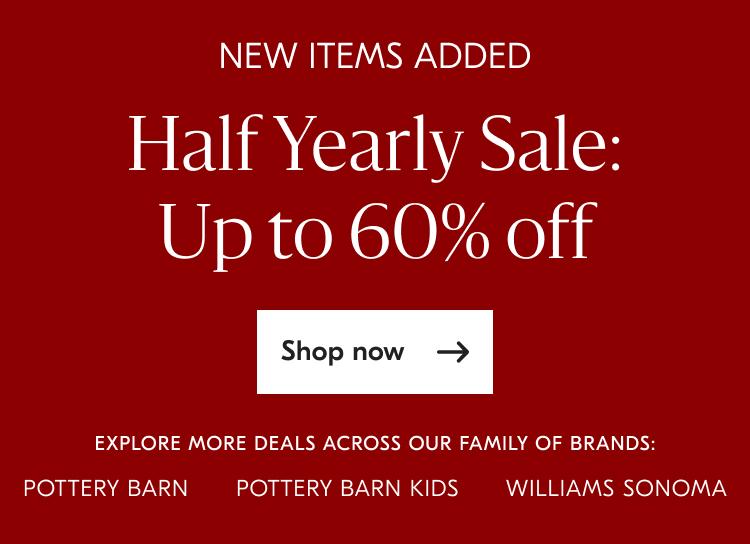 Half Yearly Sale - Up to 60% off