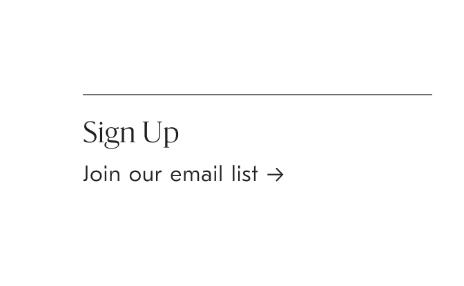 Sign Up For Emails