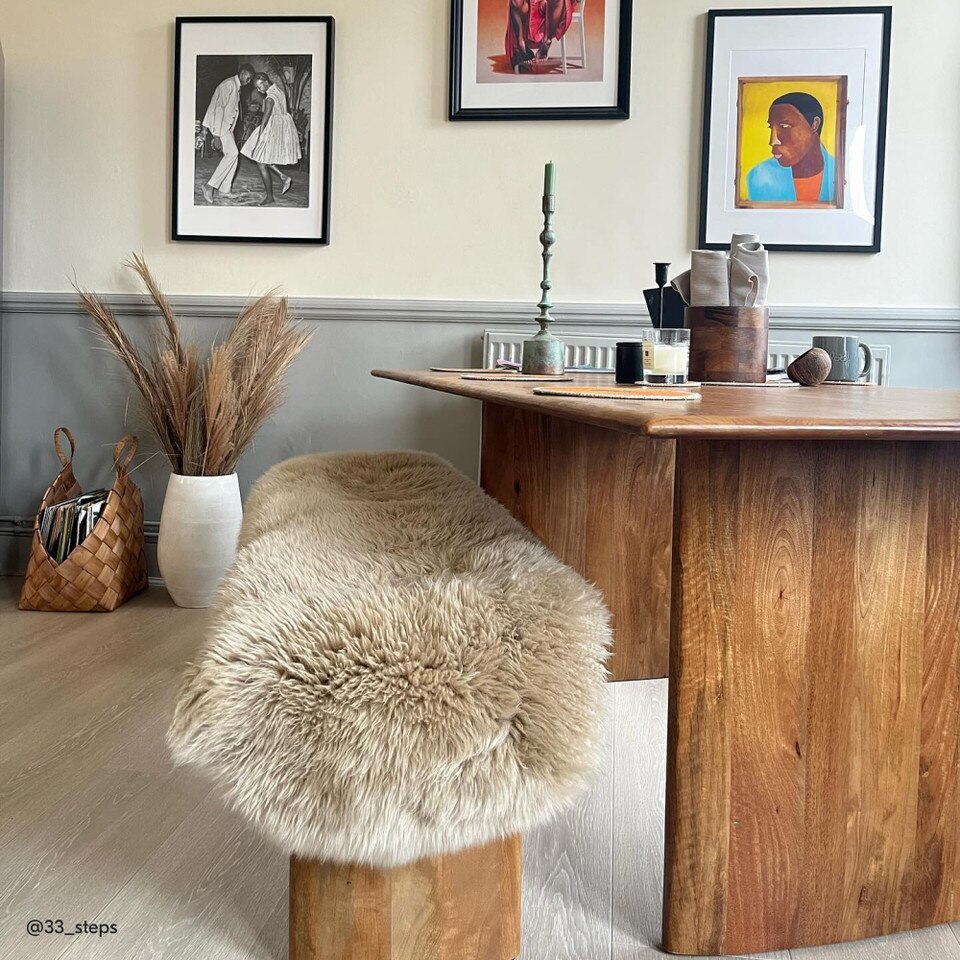 Anton Solid Wood Dining Table (183 cm - 218 cm)