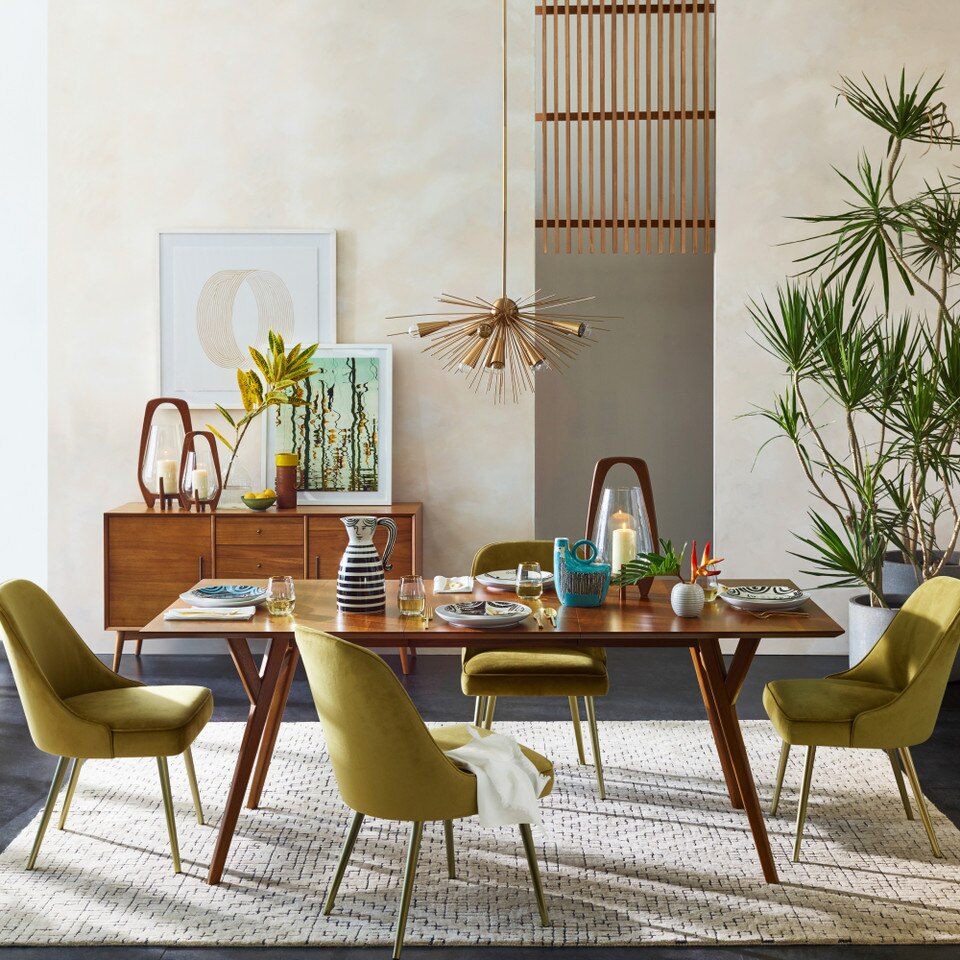 Mid-Century Extendable Dining Table (152 cm - 234 cm)