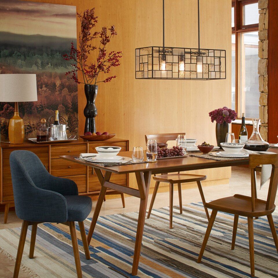 Mid-Century Extendable Dining Table (152 cm - 234 cm)