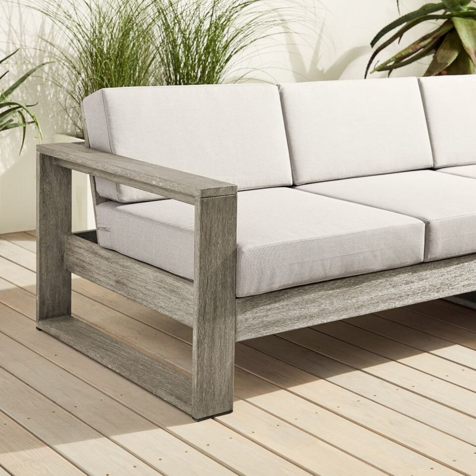 Portside Outdoor 2-Piece Sectional - Weathered Grey