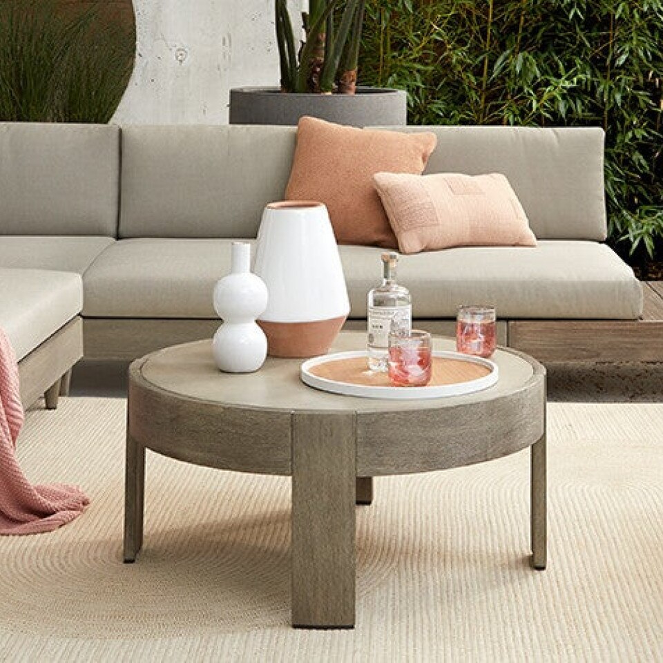 Portside Outdoor Round Coffee Table (87 cm)