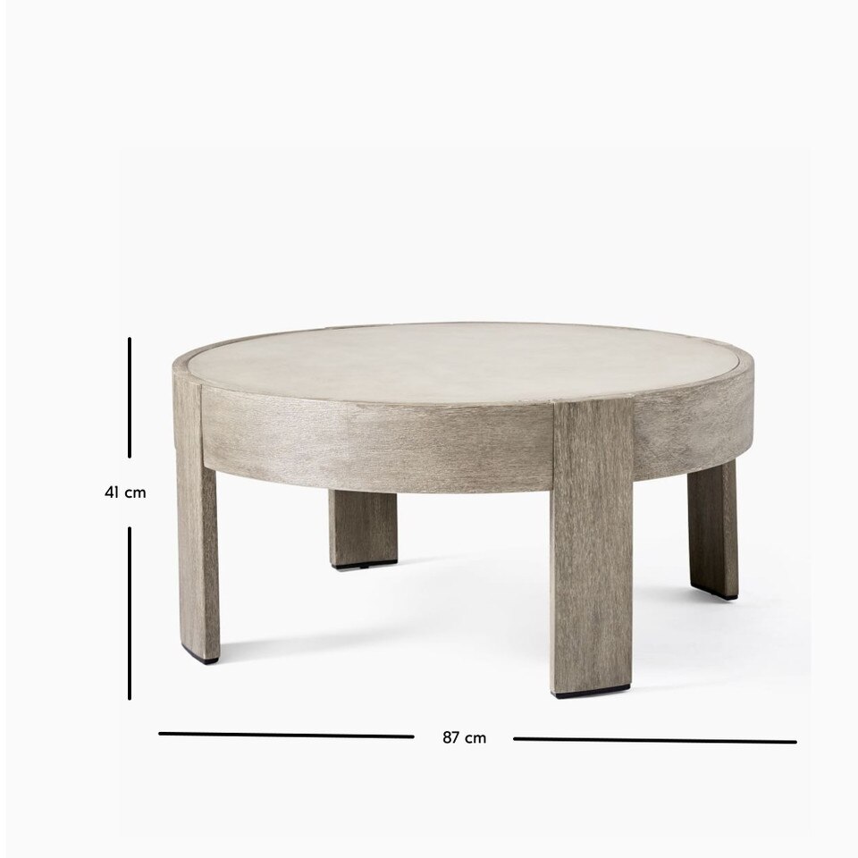 Portside Outdoor Round Coffee Table (87 cm)