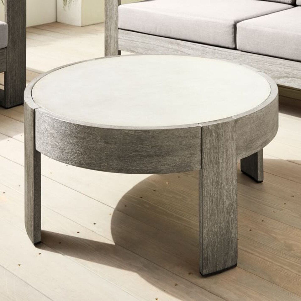 Portside Outdoor Round Coffee Table (87 cm)