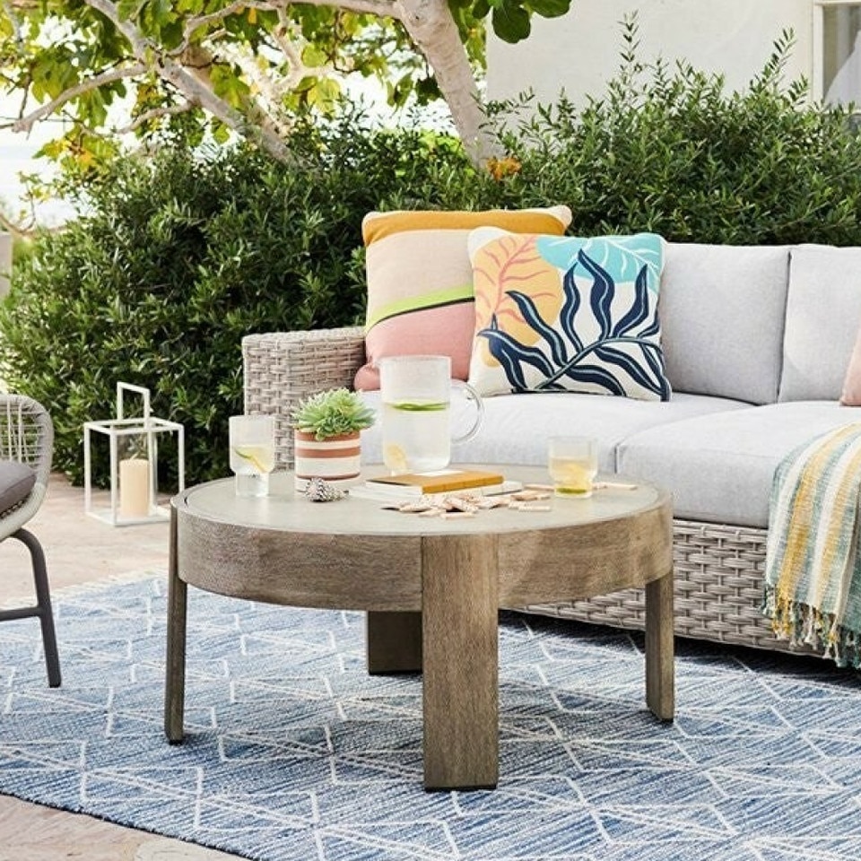 Portside Outdoor Round Coffee Table (87 cm)