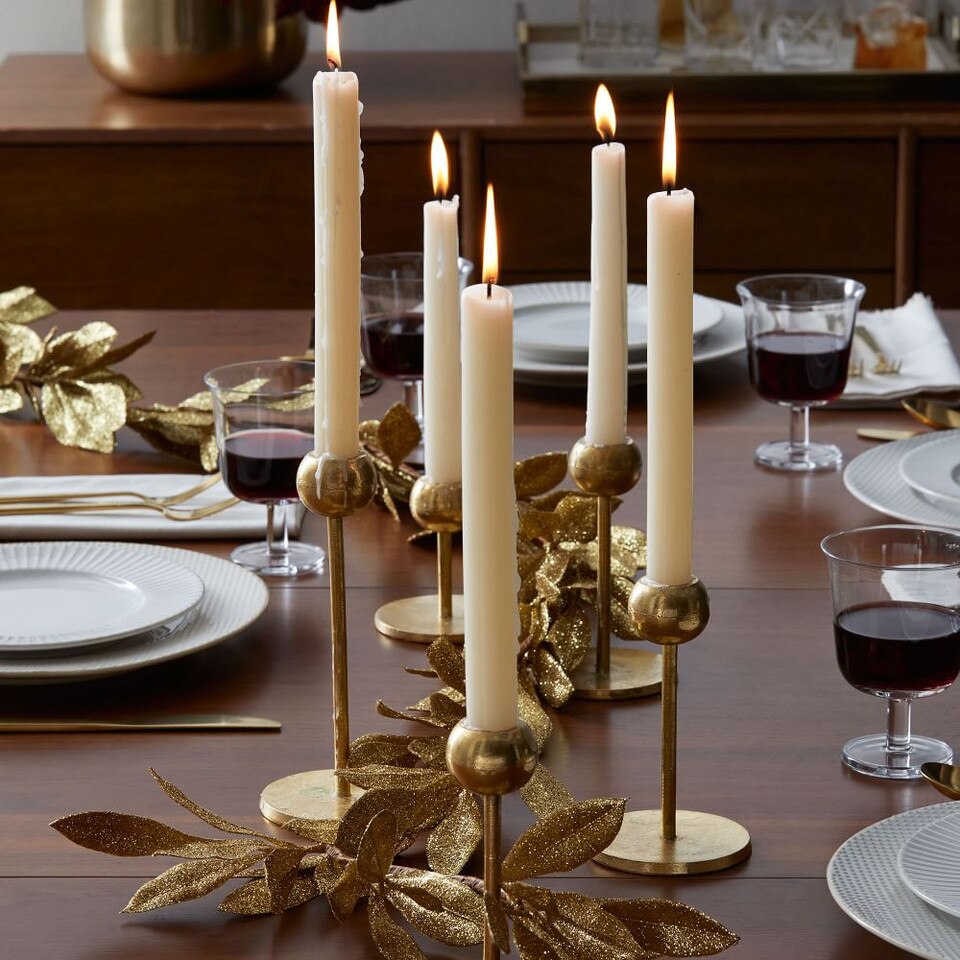 Modern Brass Candleholders