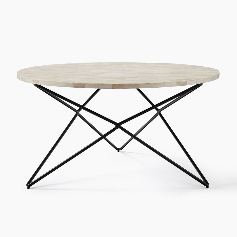 Adeline Bone Inlay Coffee Table (86 cm)