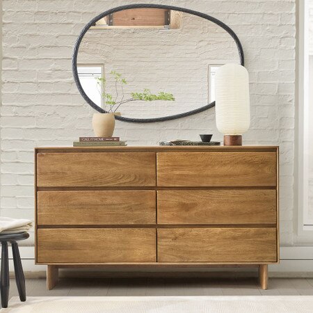 strapless open back dress Savannah 6 drawer dresser  Hudson Furniture