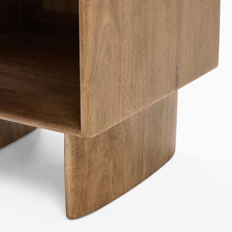 Anton Solid Wood Bedside Table (56 cm)