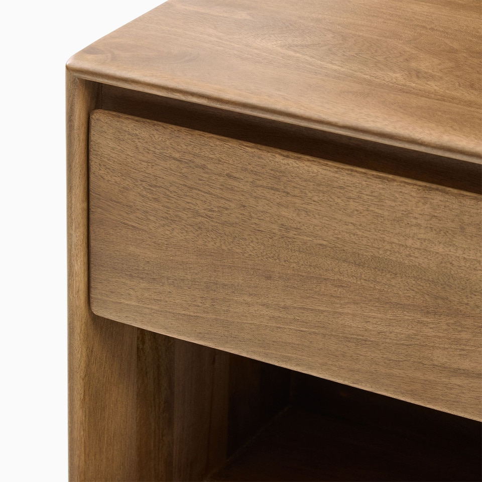 Anton Solid Wood Bedside Table (56 cm)