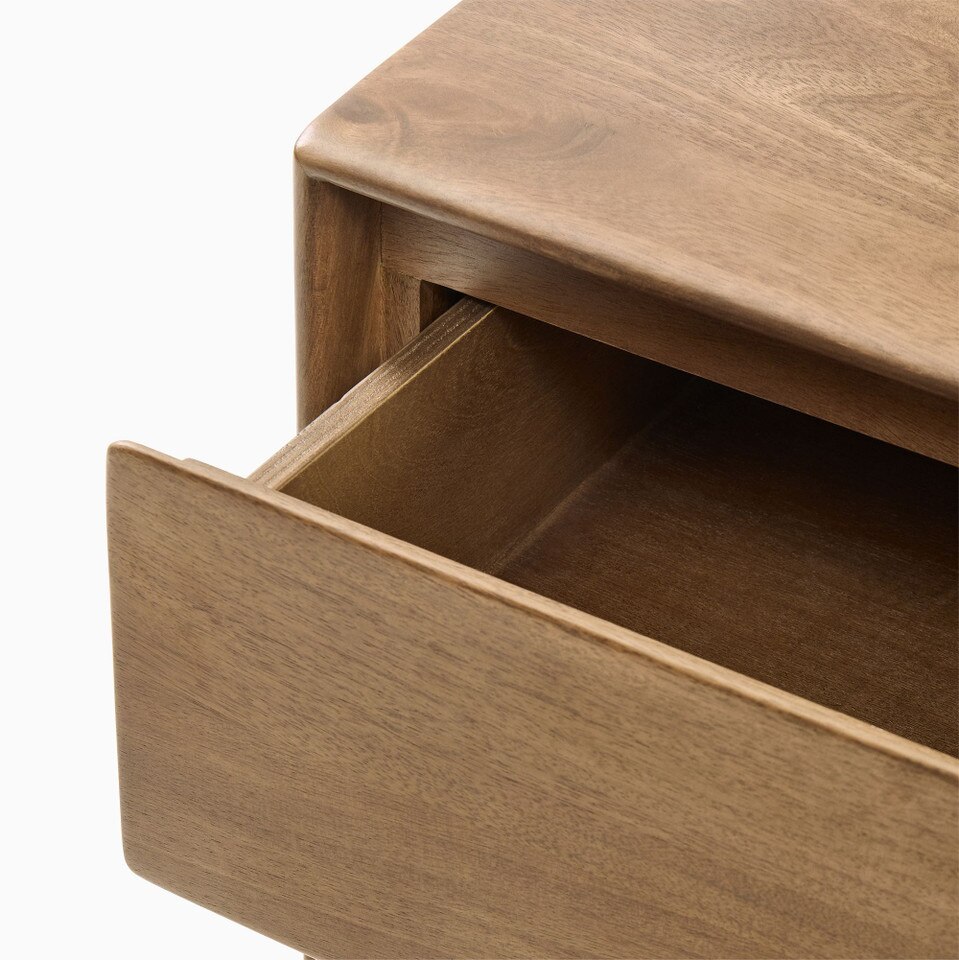 Anton Solid Wood Bedside Table (56 cm)