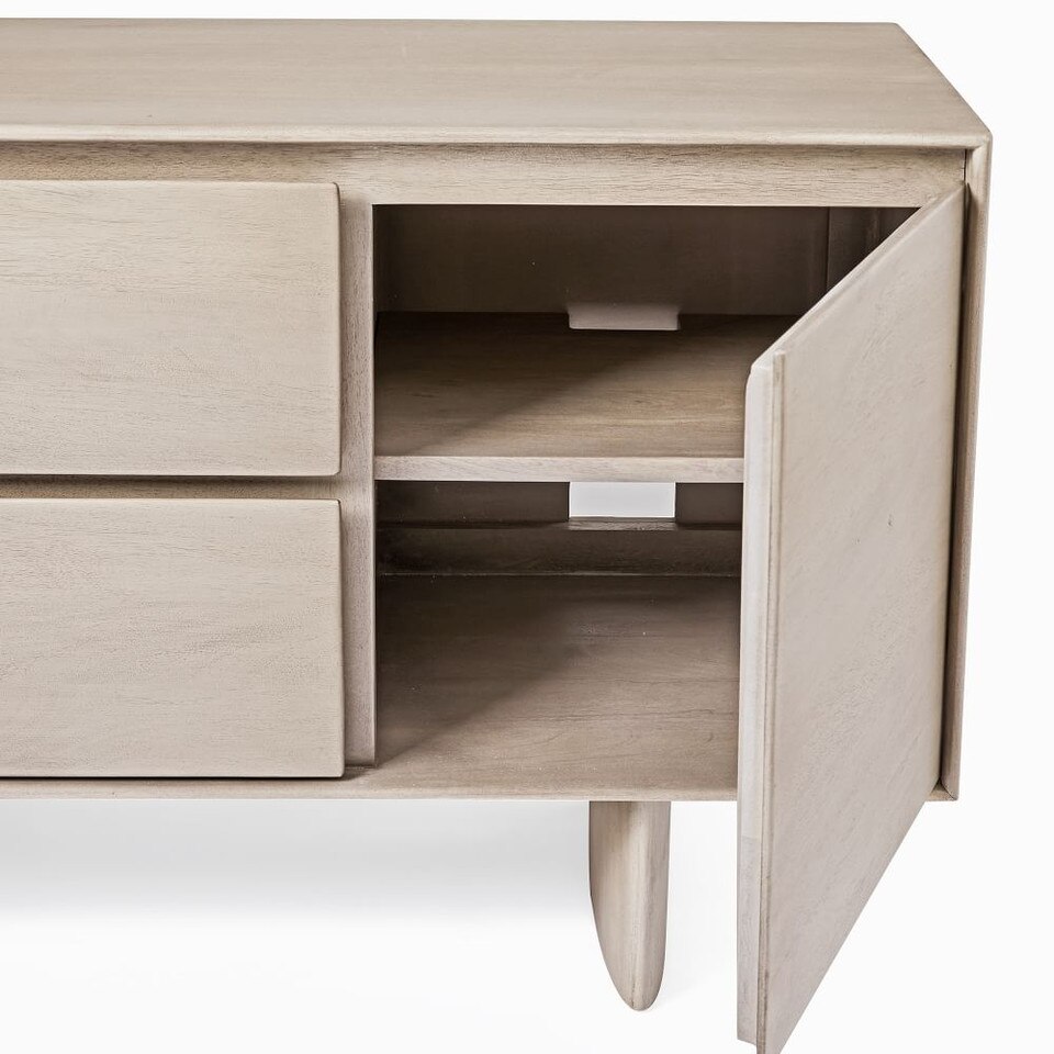 Anton Solid Wood Buffet Graywashed West Elm Australia