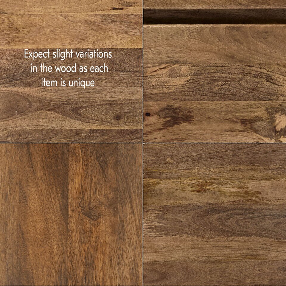 Anton Solid Wood Dining Table (183 cm - 218 cm)