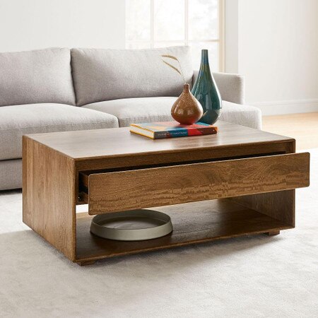 Anton Solid Wood Storage Coffee Table
