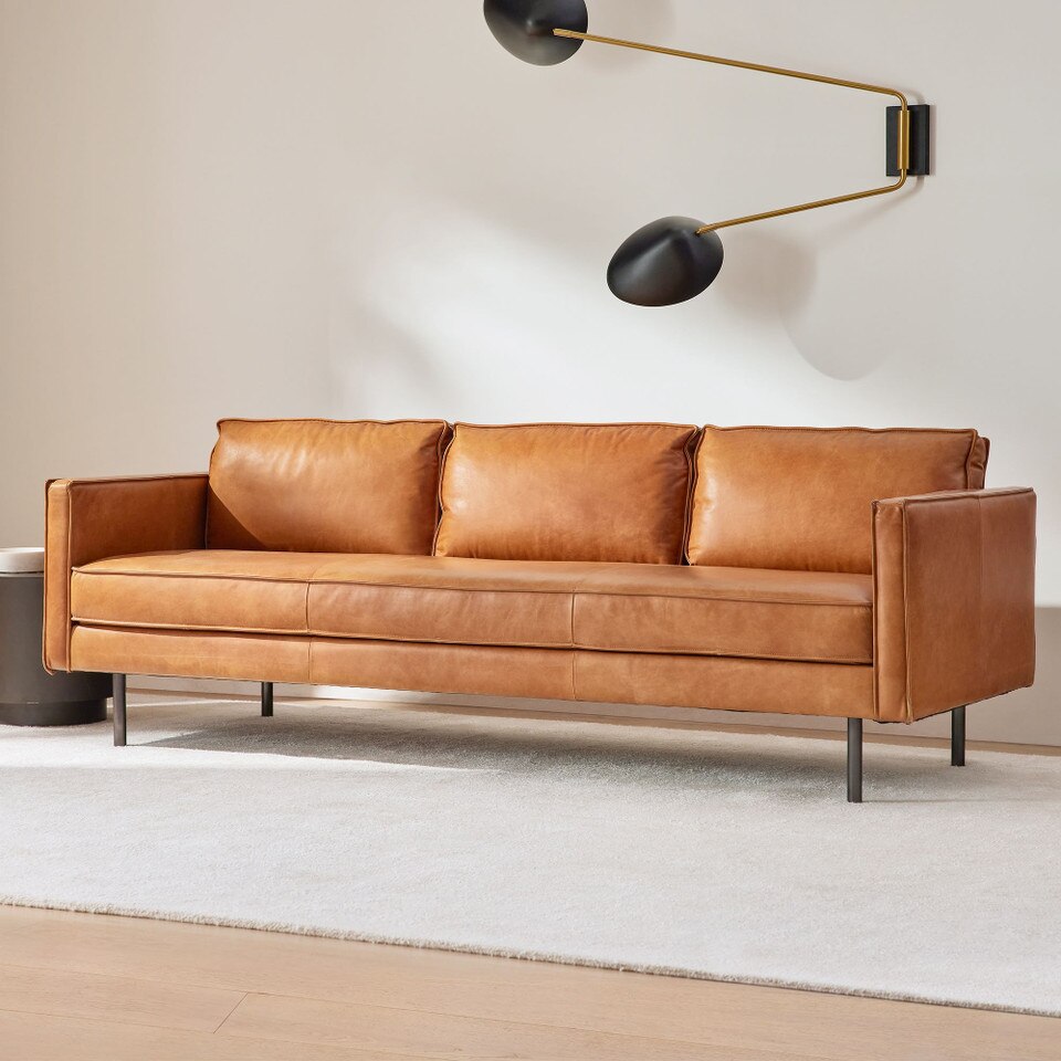 Axel Leather Sofa (152 cm - 226 cm)