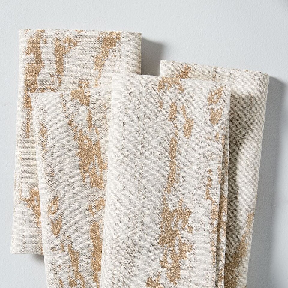 Bark Textured Jacquard Napkins (Set of 4)