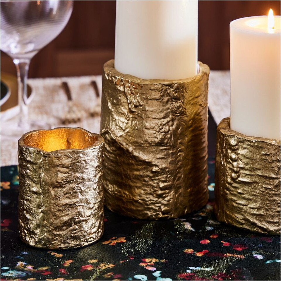 Birch Metal Candleholders
