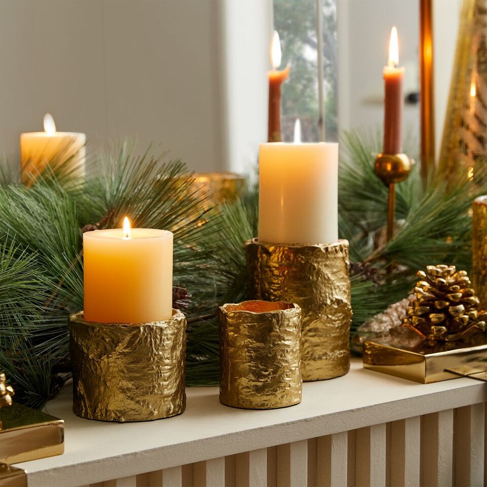 Birch Metal Candleholders