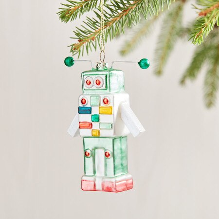 Blown Glass Robot Ornament West Elm Australia