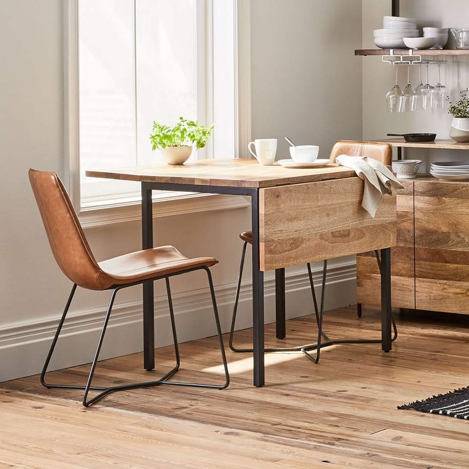 Box Frame Drop Leaf Extendable Table (61 cm - 122 cm)