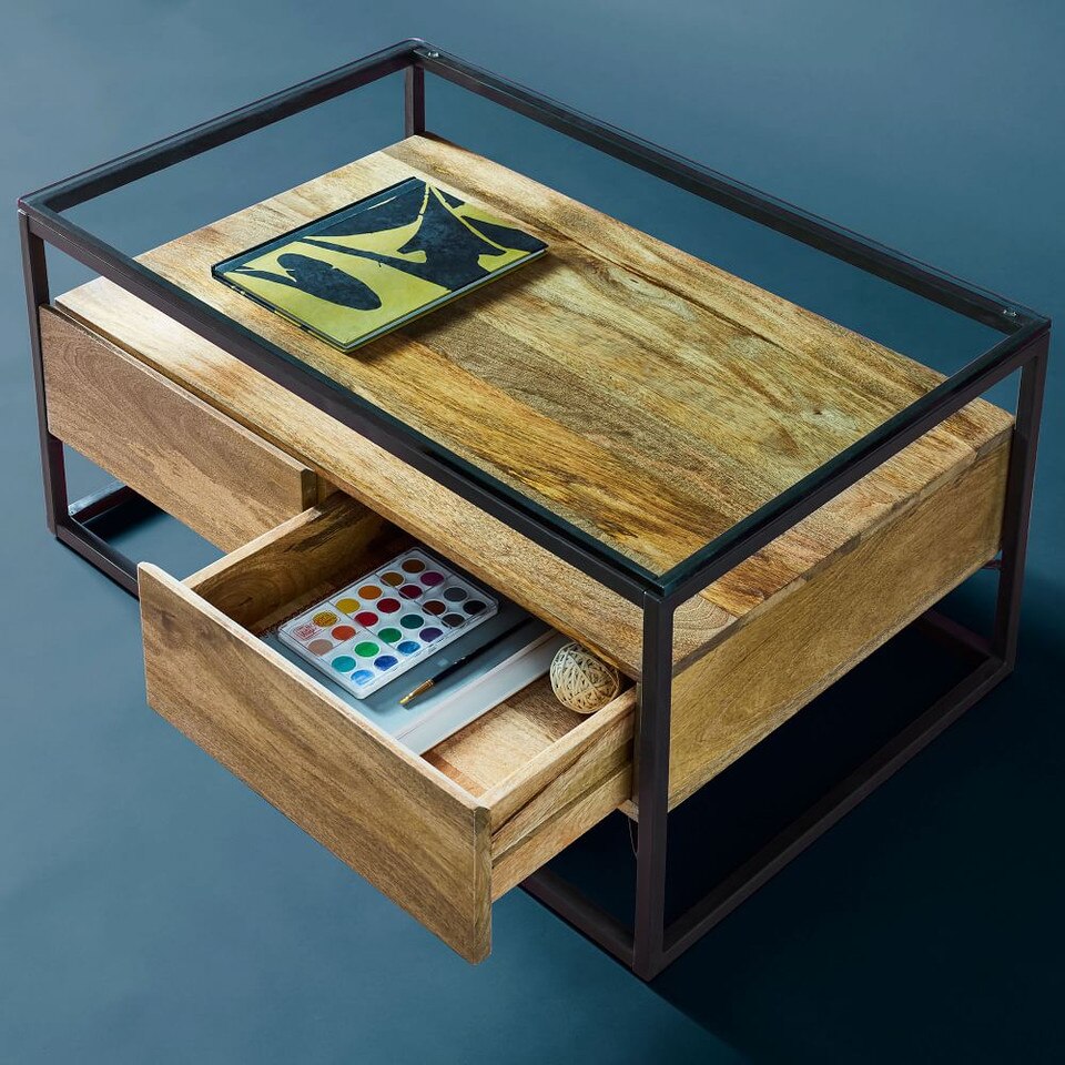 Coffee Table Box : Reclaimed Wood Coffee Table With Raw Steel Box Frame By ... / Free shipping on orders of $35+ and save 5 target/furniture/shadow box coffee table (1025)‎.