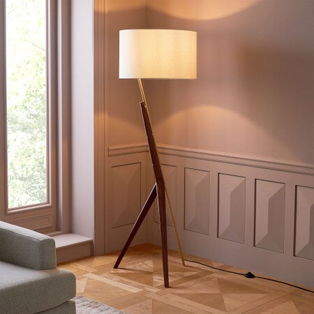 Caldas Floor Lamp West Elm Australia There are also a variety of accessories and accents from art to wallpaper and lots of options for lighting including flush mounts, sconces, chandeliers, pendants and lamps.