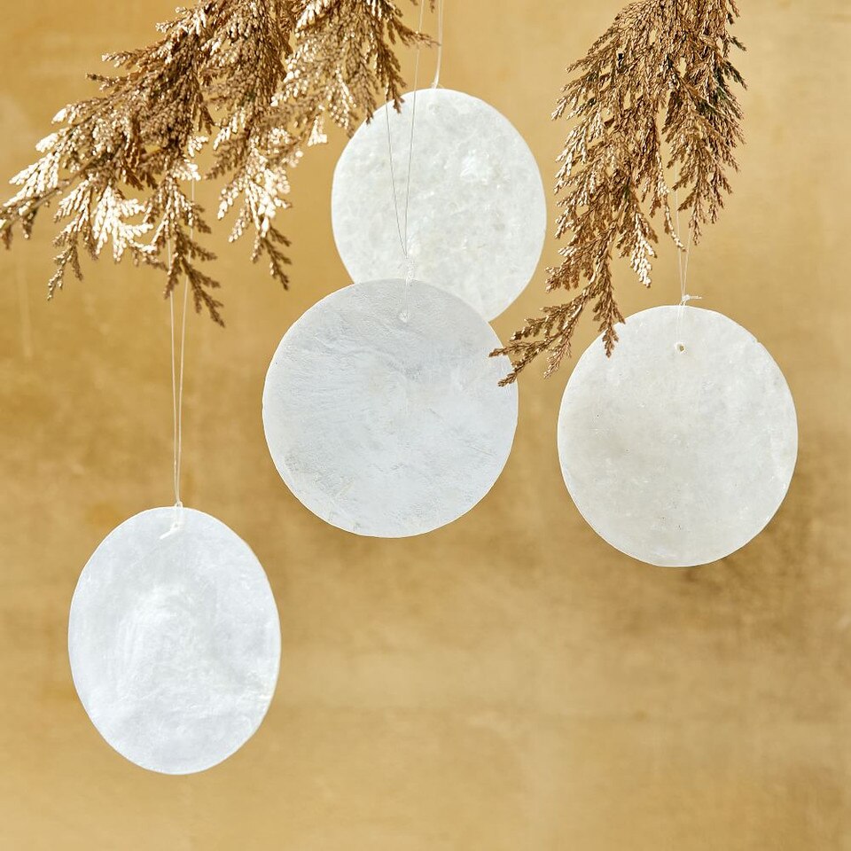 Capiz Ornaments (Set of 4)