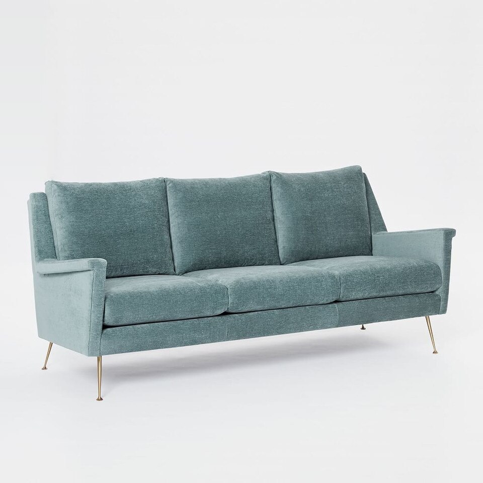 Carlo Mid-Century Sofa - Metal Legs (197 cm)
