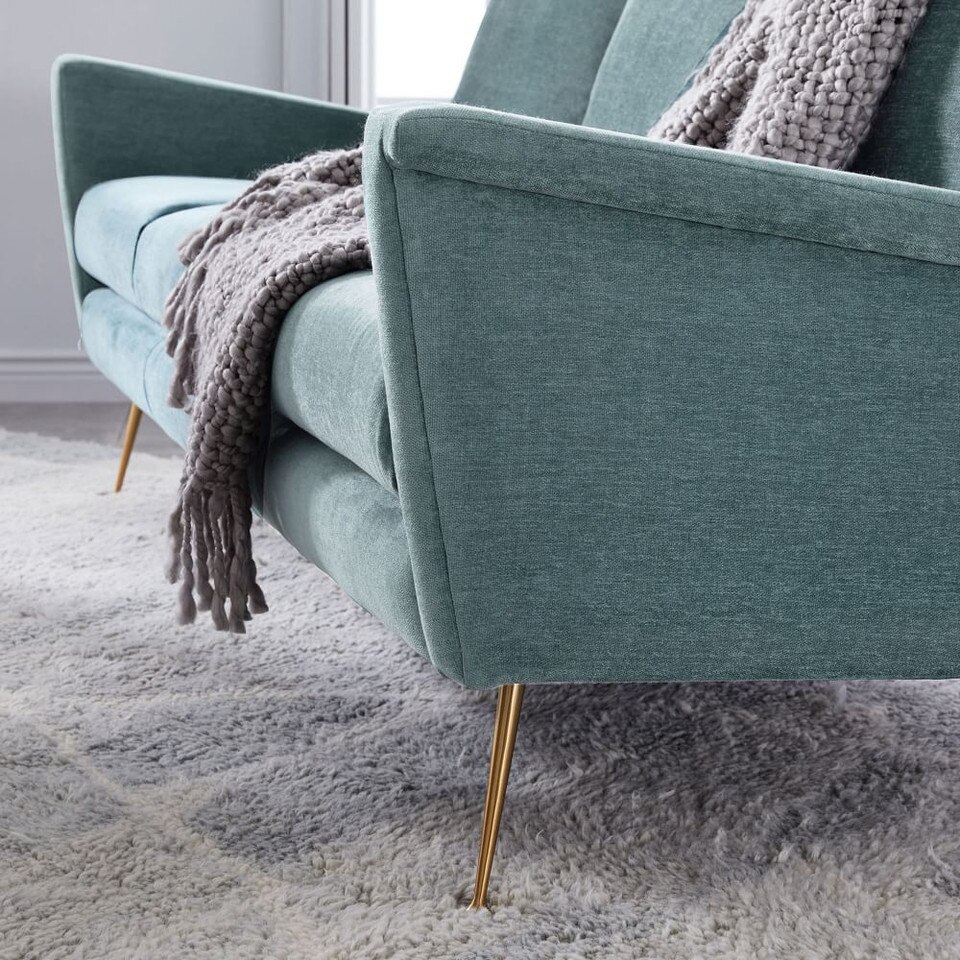 Carlo Mid-Century Sofa - Metal Legs (197 cm)