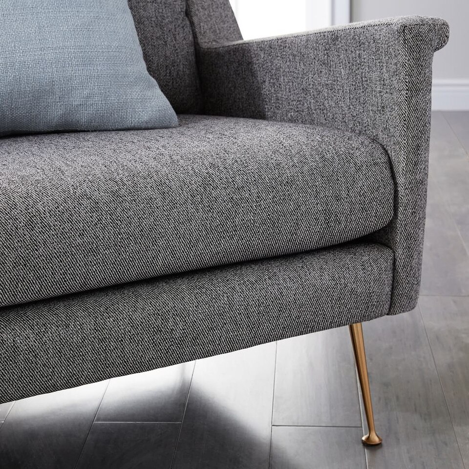 Carlo Mid-Century Sofa - Metal Legs (197 cm)