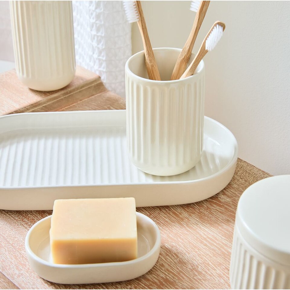 Carved Ceramics Bath Accessories