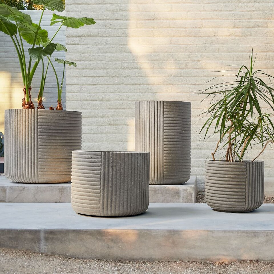 Cecilia Ficonstone Indoor/Outdoor Planters