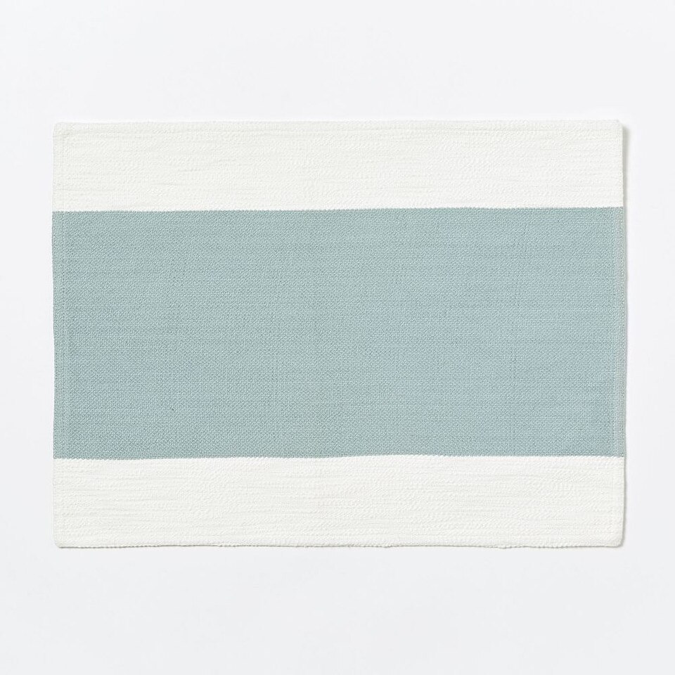 Centre Stripe Woven Placemat Set (Set of 2) west elm Australia