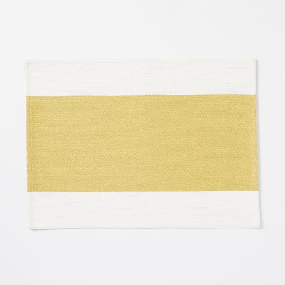 Centre Stripe Woven Placemat Set (Set of 2) west elm Australia
