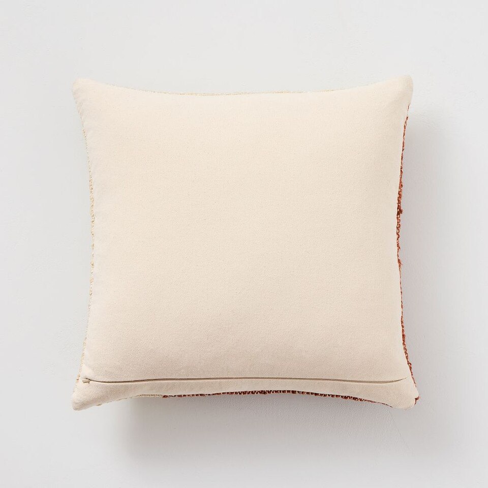 Colourblock Jute Cushion Cover
