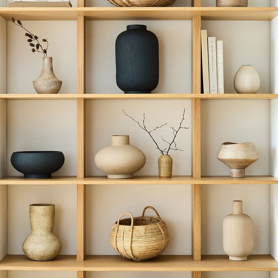 Combed Ceramic Vases