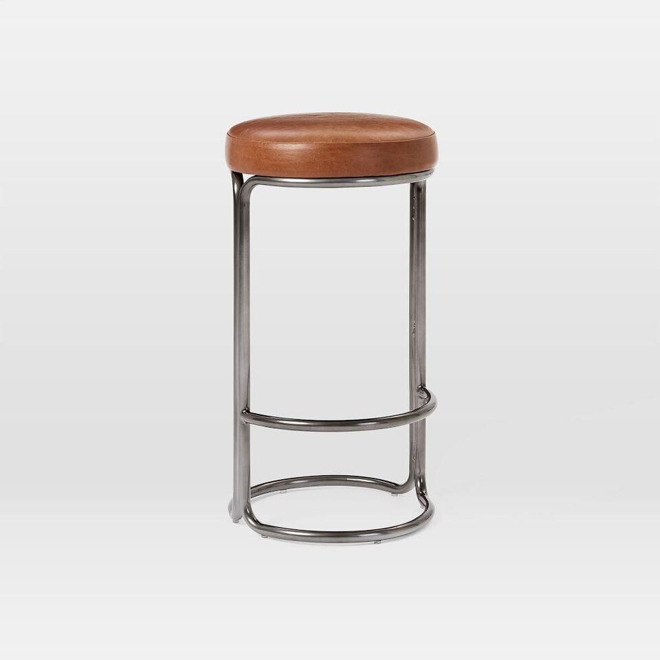 Cora Leather Counter Stool | west elm Australia (960 x 960 Pixel)