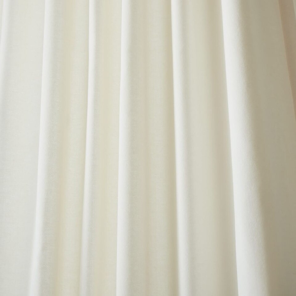 Cotton Velvet Curtain - Frost Grey