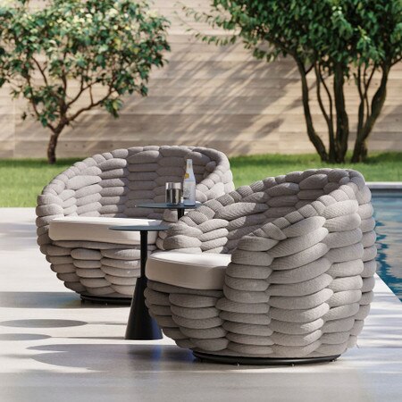 Cosy Outdoor Swivel Chair West Elm Australia