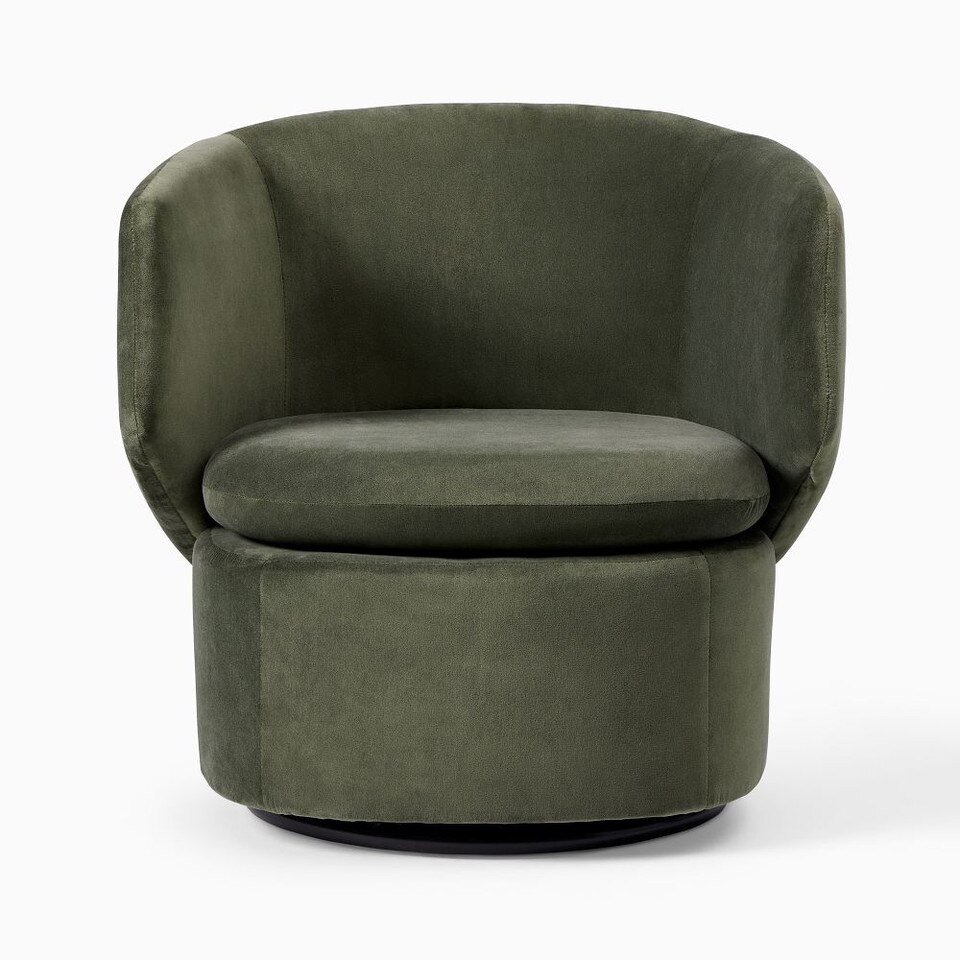 West Elm Crescent Swivel Chair