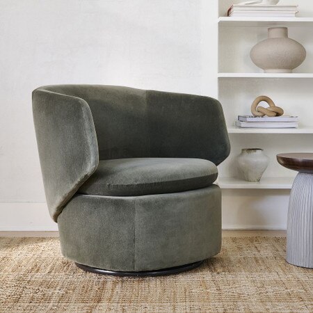 Crescent Swivel Chair West Elm Australia