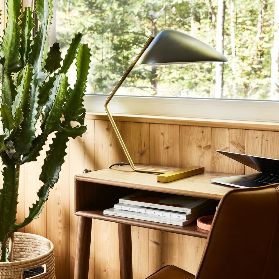 Curvilinear Mid-Century Table Lamp (51 cm)