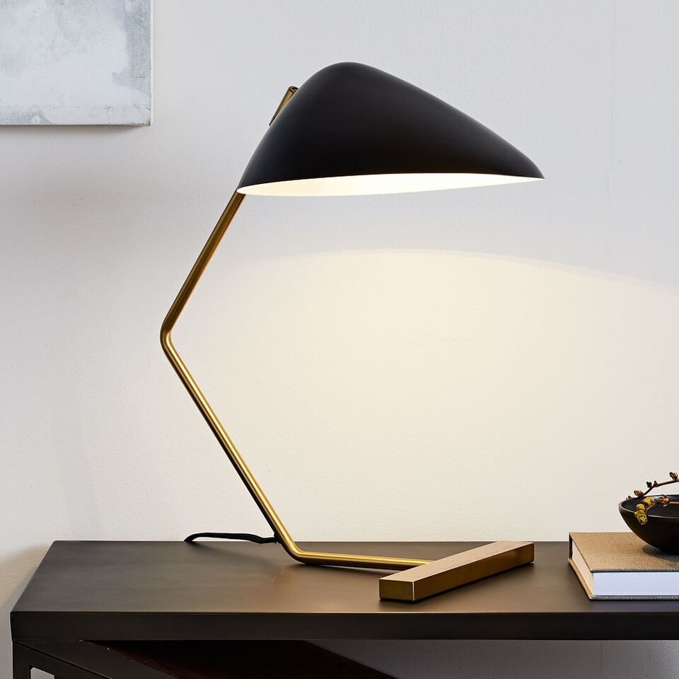 Curvilinear Mid-Century Table Lamp (51 cm)