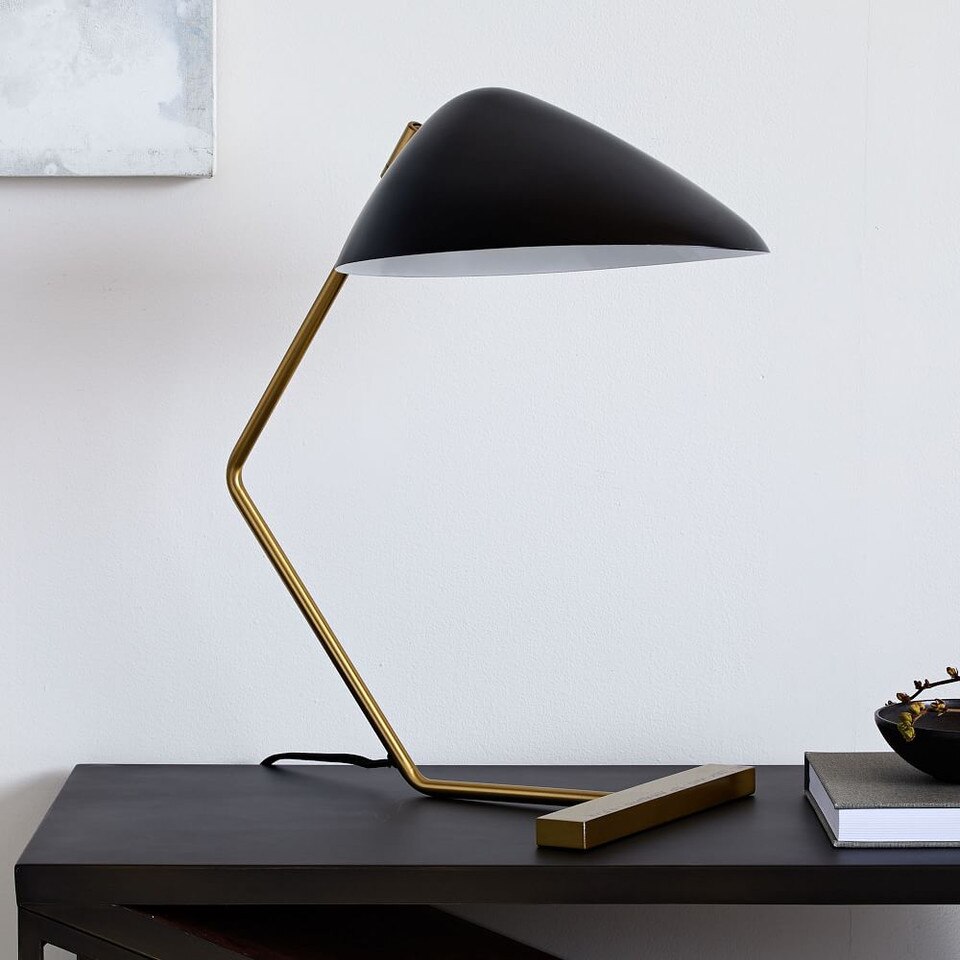 Curvilinear Mid-Century Table Lamp (51 cm)