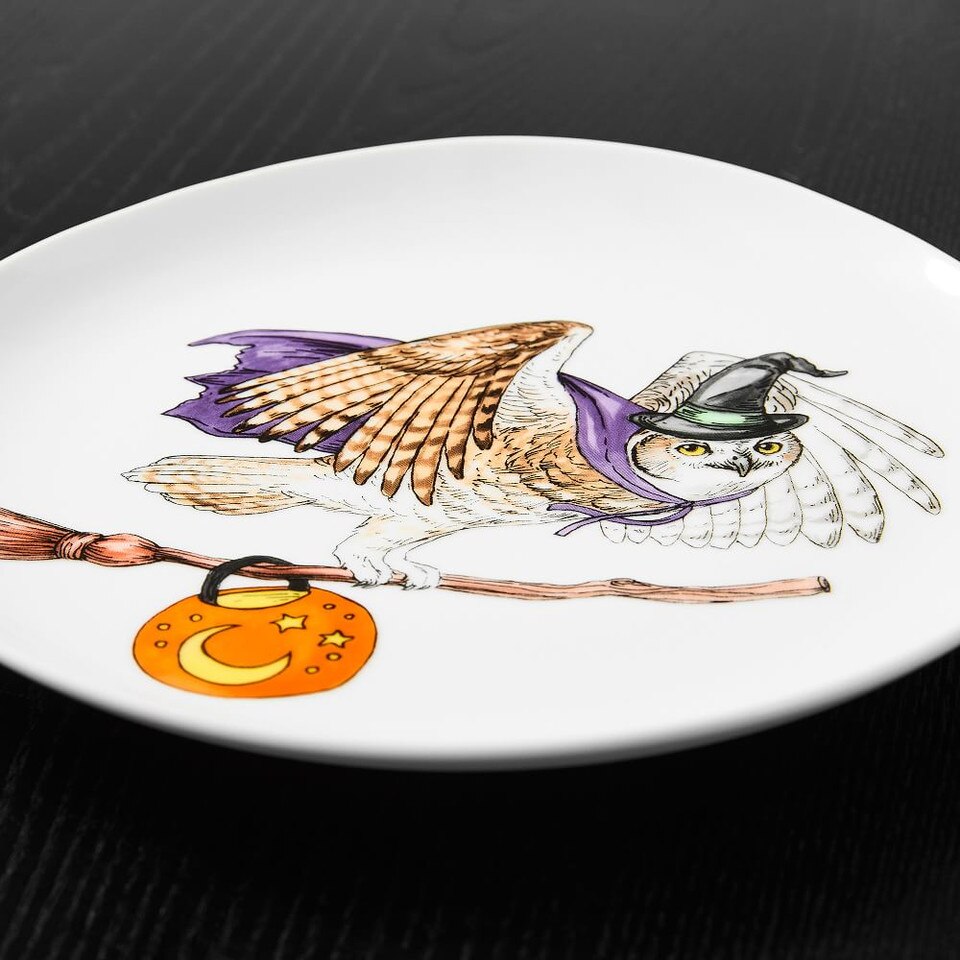 Dapper Animal Halloween Salad Plates