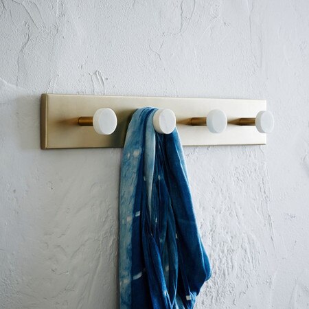 Deco Marble Hook Rack West Elm Australia