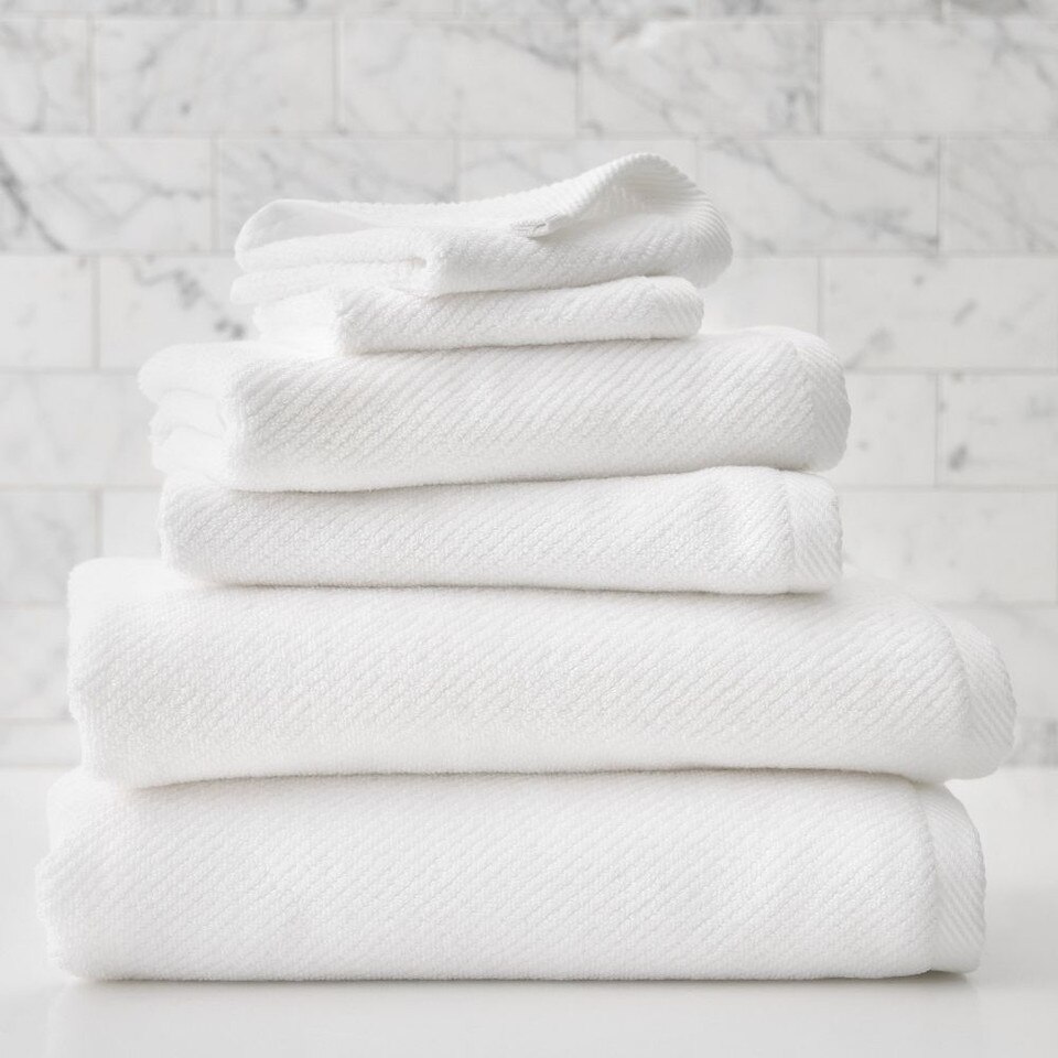 Diagonal Ribbed Towels